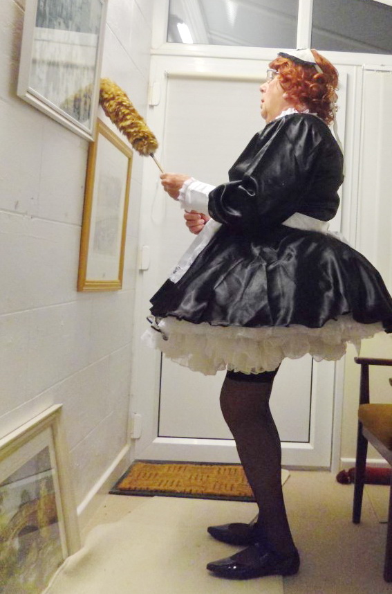 pathetic-sissy-maid-charlotte-dusting