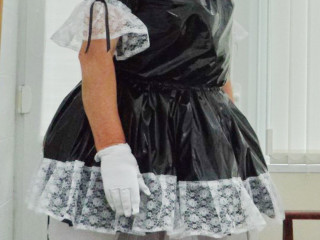 Sissy Charlotte PVC maid in 4in heels